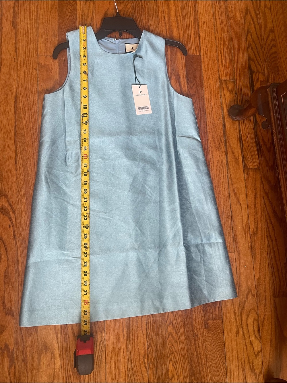TUCKERNUCK
Robin Egg Blue Dupioni Marlowe Dress. Size small. NWT. - Picture 8 of 9